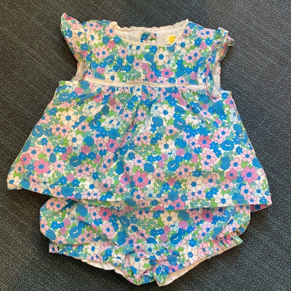 Baby Boden Other - Two piece baby Boden floral dress with bloomers